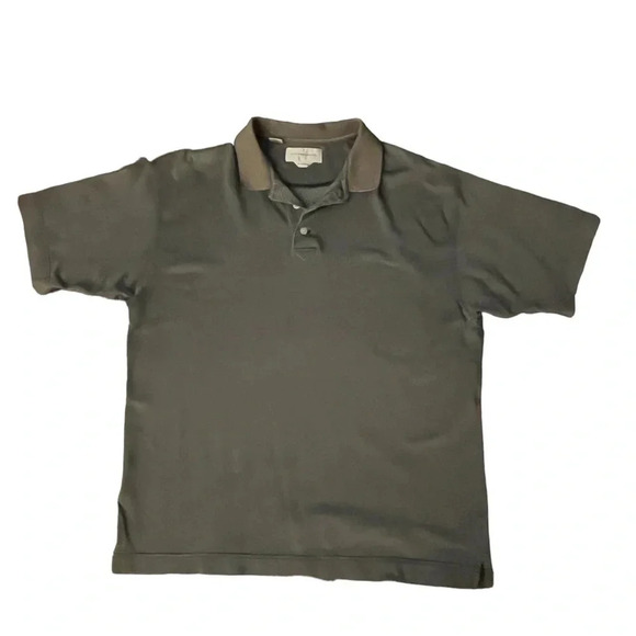 2 Cutter & Buck Men’s Polo Shirts Size L & XL white with stripes and gray/black - Picture 3 of 15